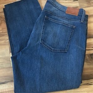NWT J. Crew jeans rough hem ankles Slim Broken-in, Boyfriend jeans 34Waist